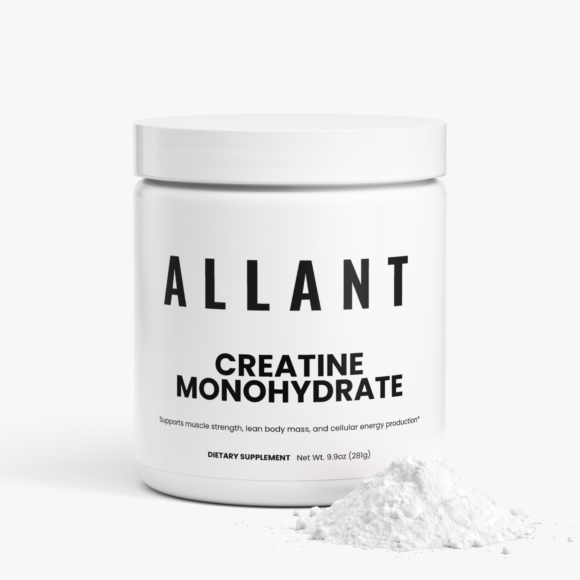 Creatine Monohydrate supplement container